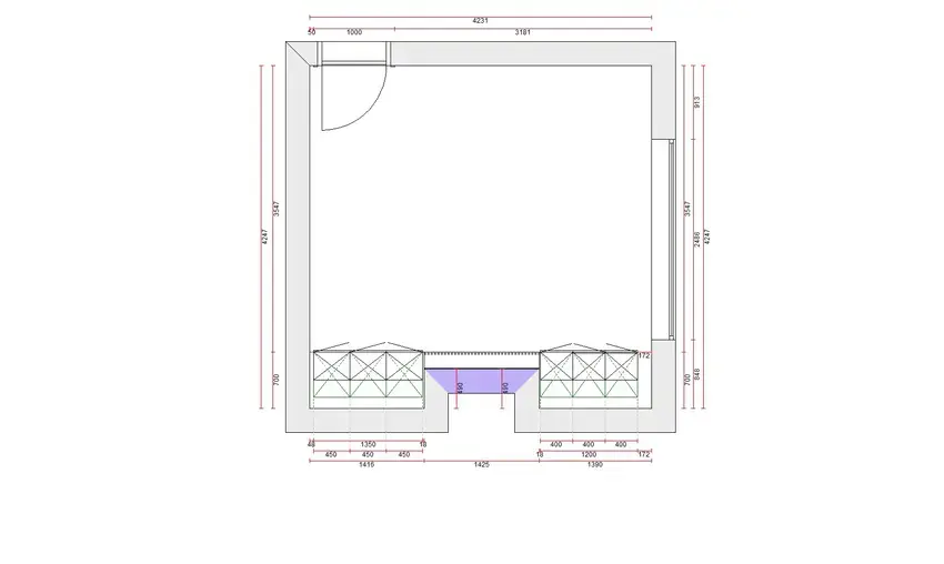 Heswall bedroom 2 layout