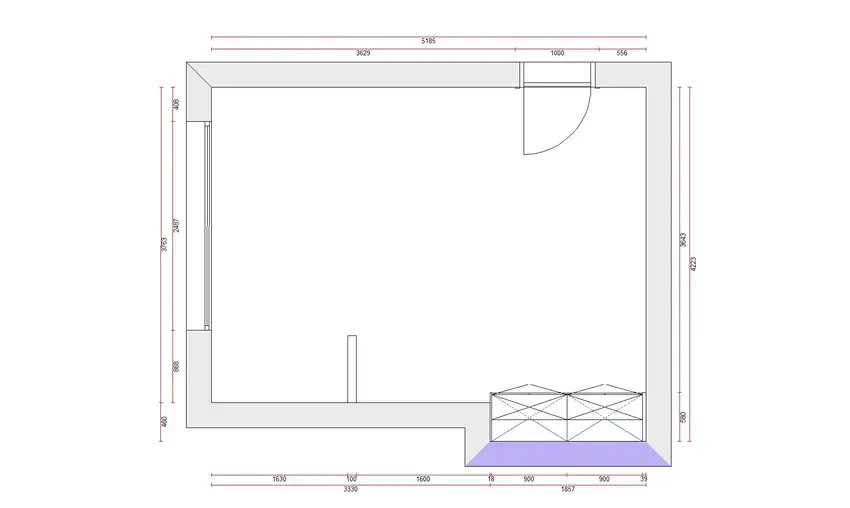 Heswall bedroom 3 layout