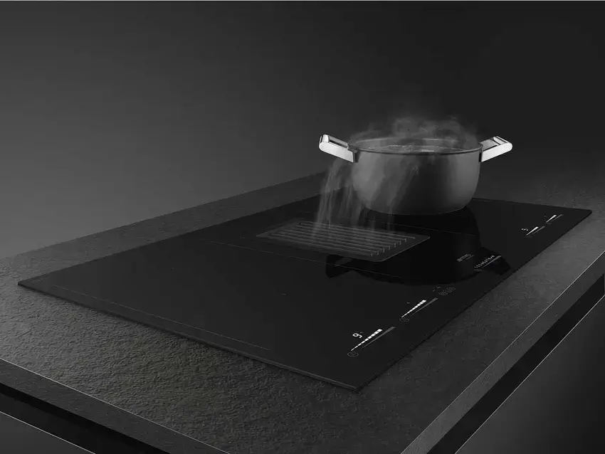 SMEG 80cm Induction Hob with Integrated Hood
