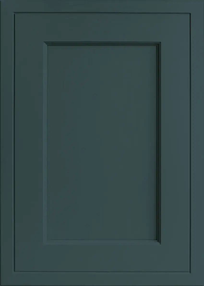 beaded mock inframe shaker style door painted veridian