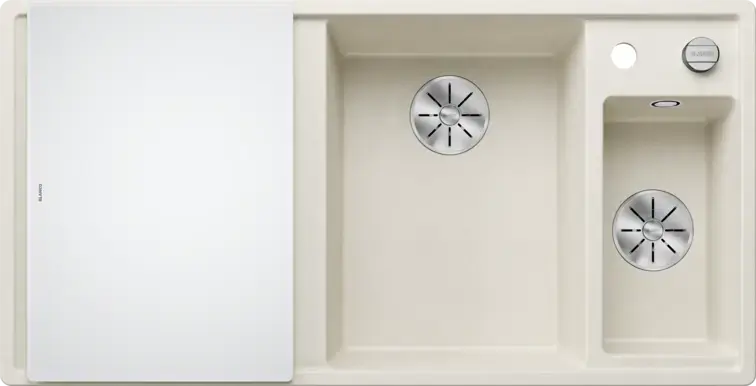 Blanco Axia III 6 S Silgranit RH Bowl - Soft White 527045