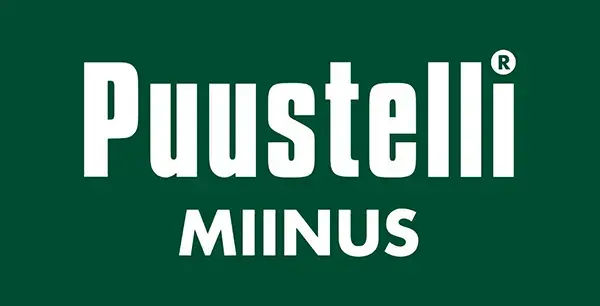 puustelli miinus logo green background
