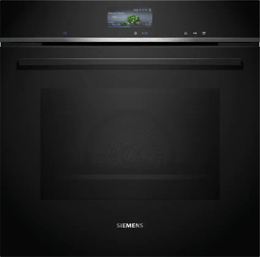 Siemens iQ700 Built-in single oven with steam function Black HS736G1B1B