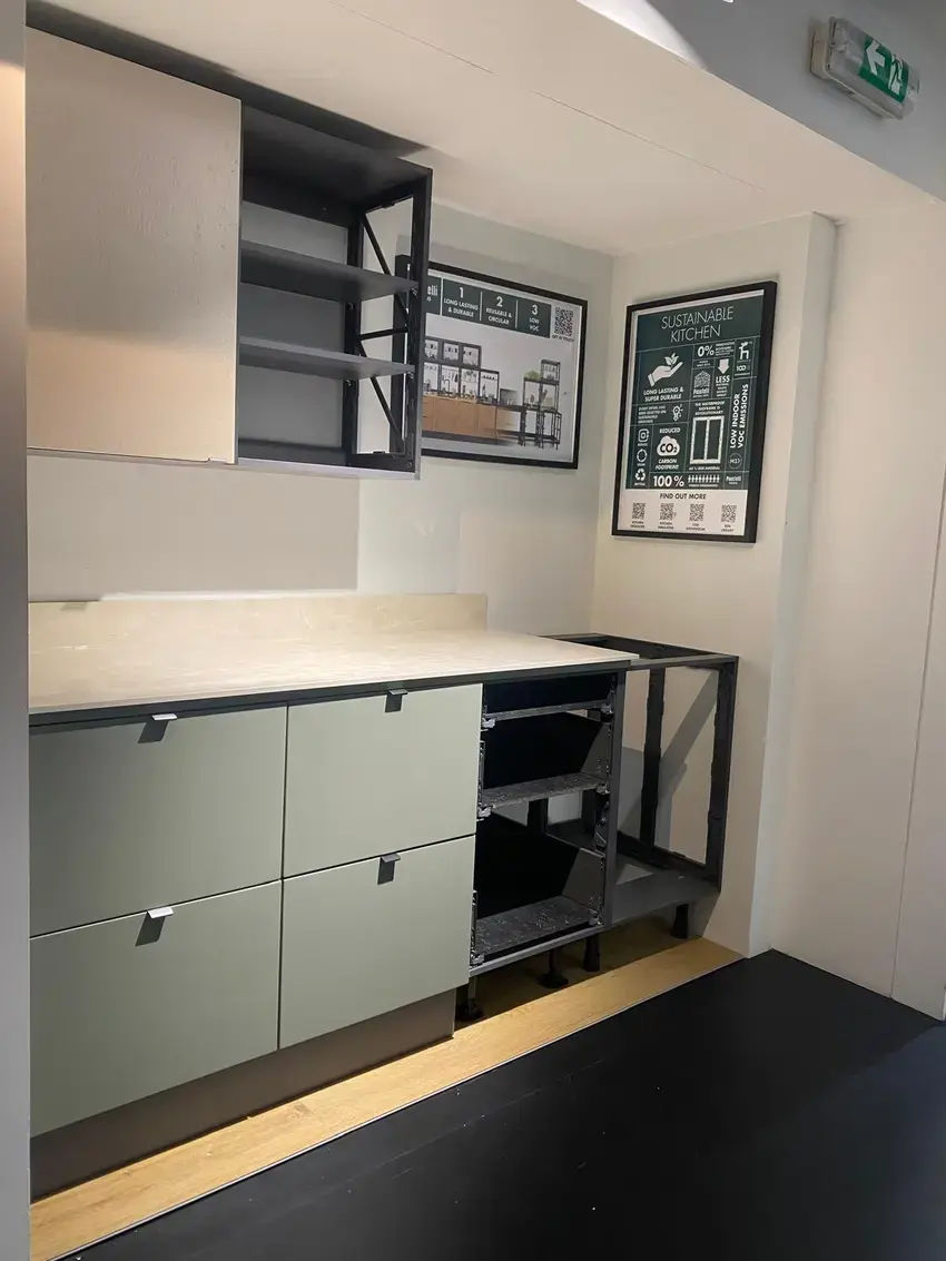 sustique puustelli miinus product display at the building centre in central london
