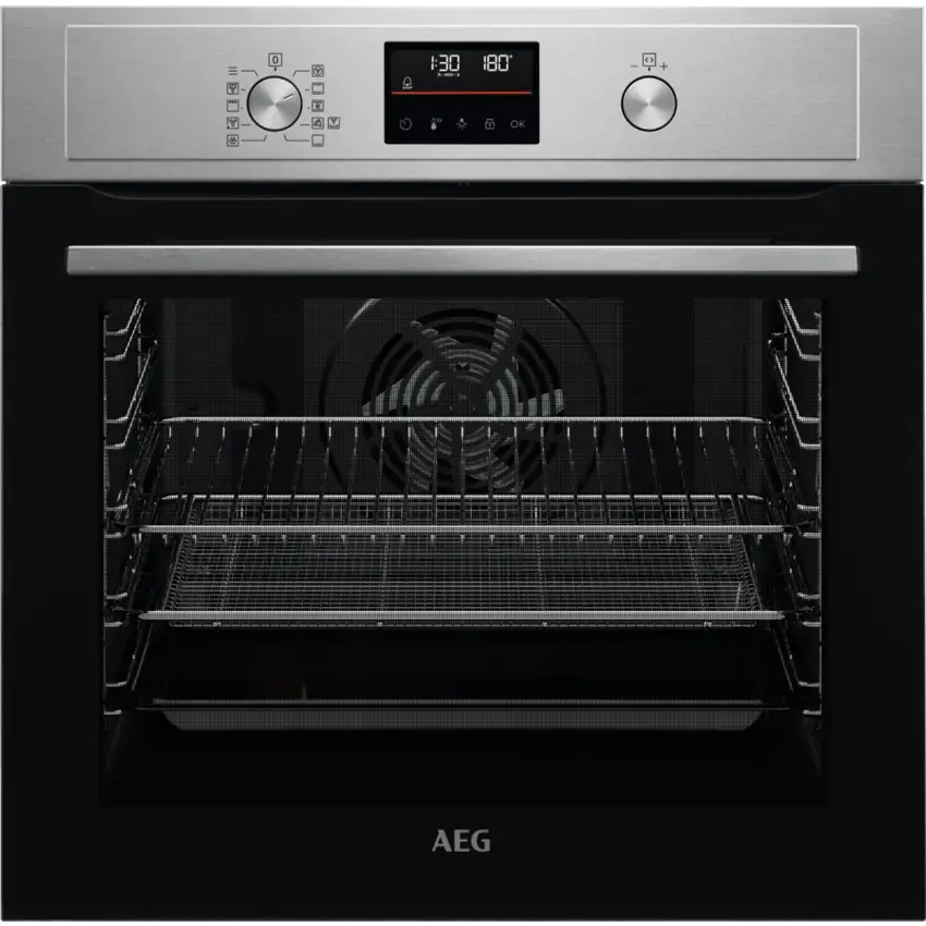 AEG 3000 AirFry Aqua Clean Enamel Built-in Oven BEX335011M