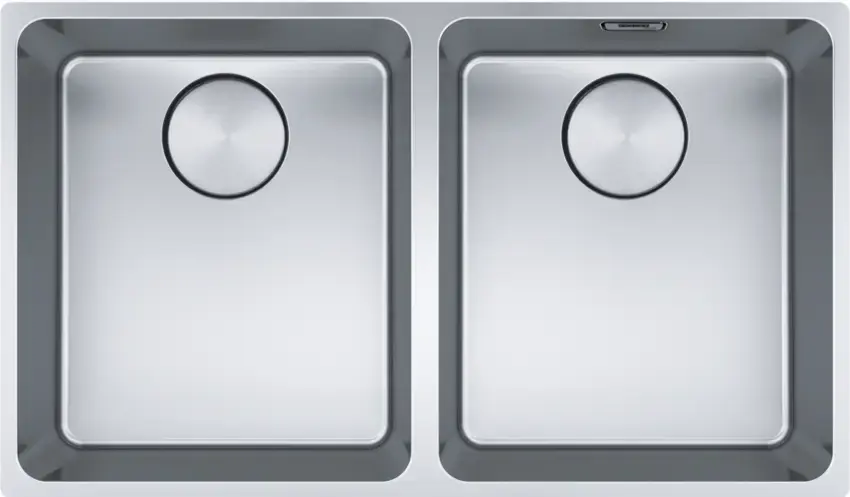 franke mythos 2 bowl stainless steel sink 122.0607.085