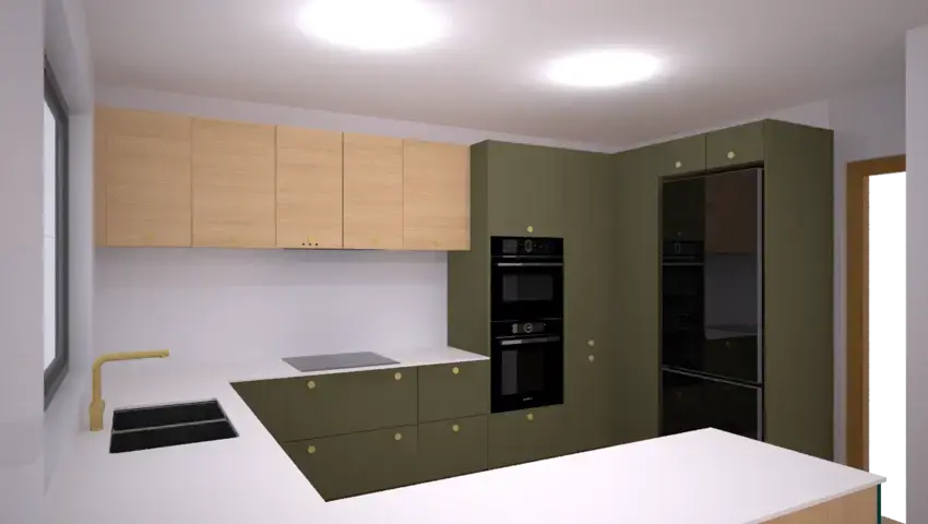 holybourne kitchen design showing 720mm high wall units