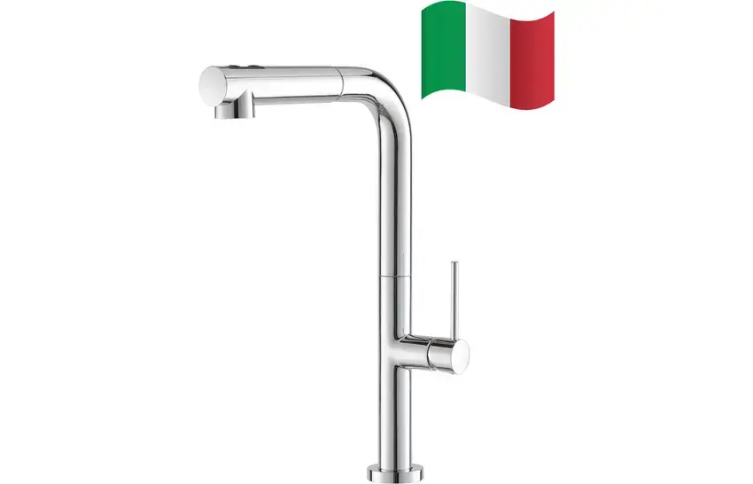 prima chrome mixer tap with pull-out hose BPR552