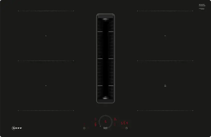 Neff N70 80cm induction hob with integrated extraction V58NHQ4L0