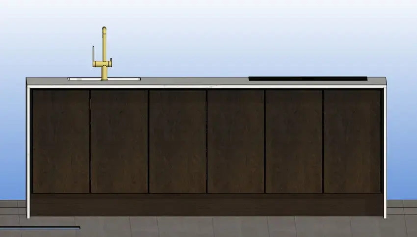 brook house kitchen island seating side square on