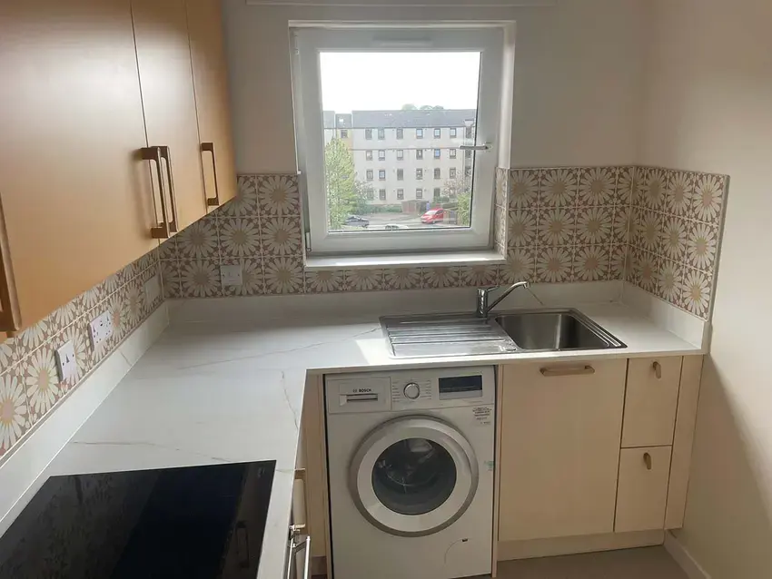 edinburgh flat suatinable kitchen transformation facing window