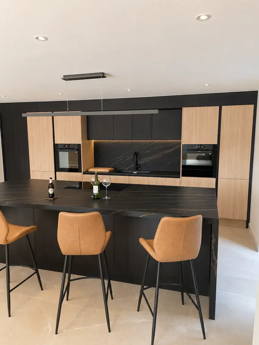 contemporary sustainable handleless kitchen liverpool city region