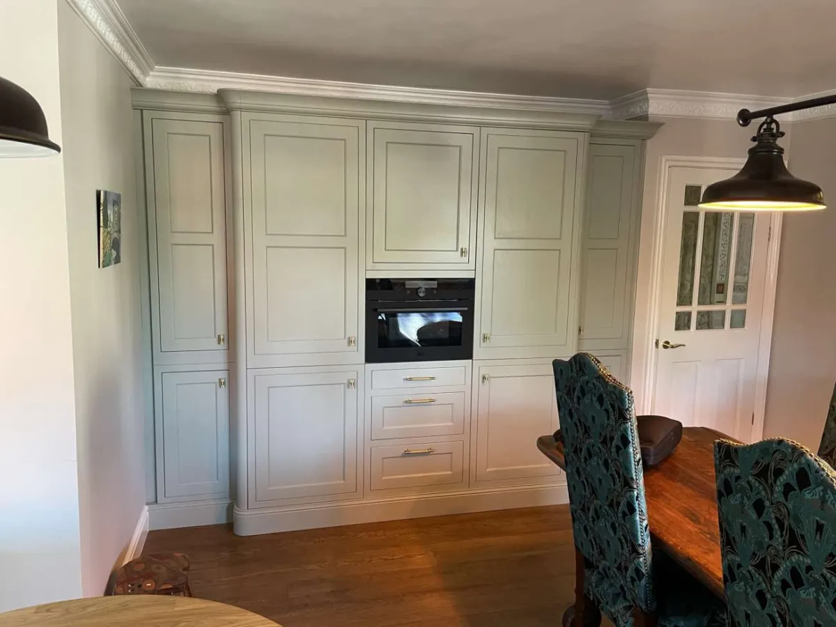 In-frame shaker-style kitchen painted shell