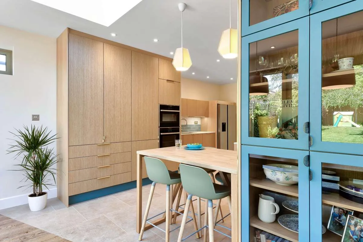 Scandi modern style kitchen using Puustelli Miinus cabinetry