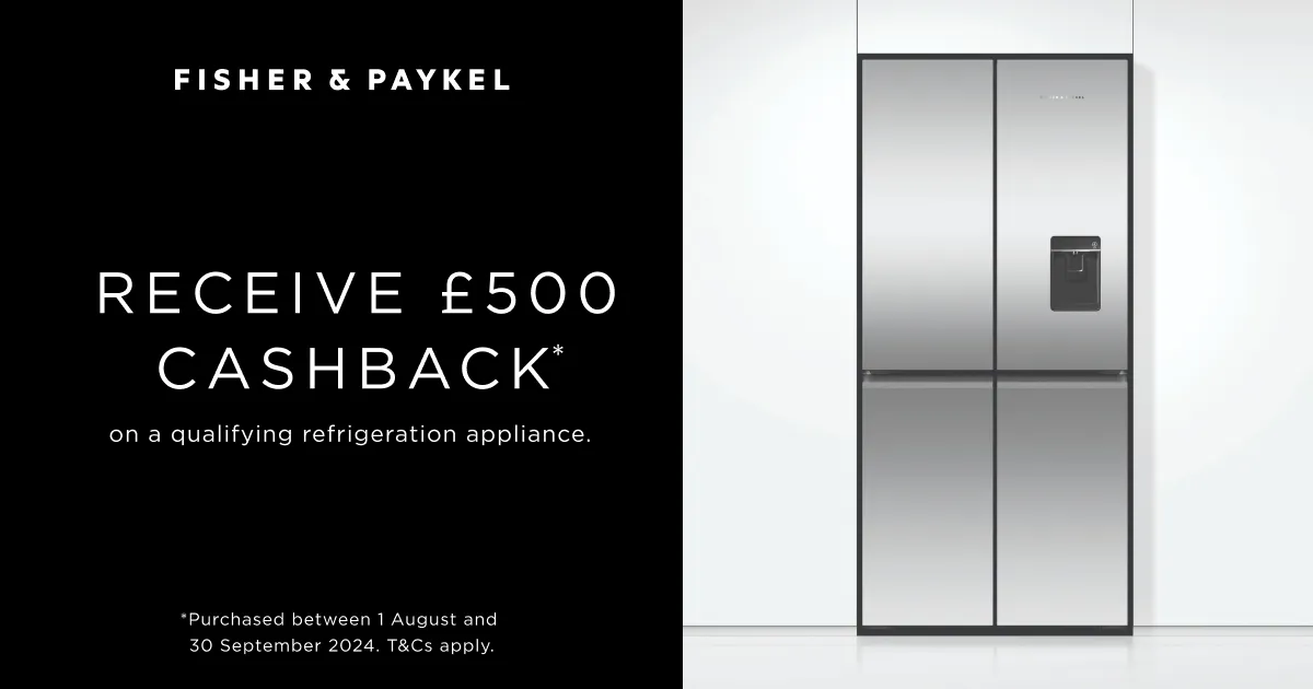 Fisher & Paykel Cashback Promotion Banner