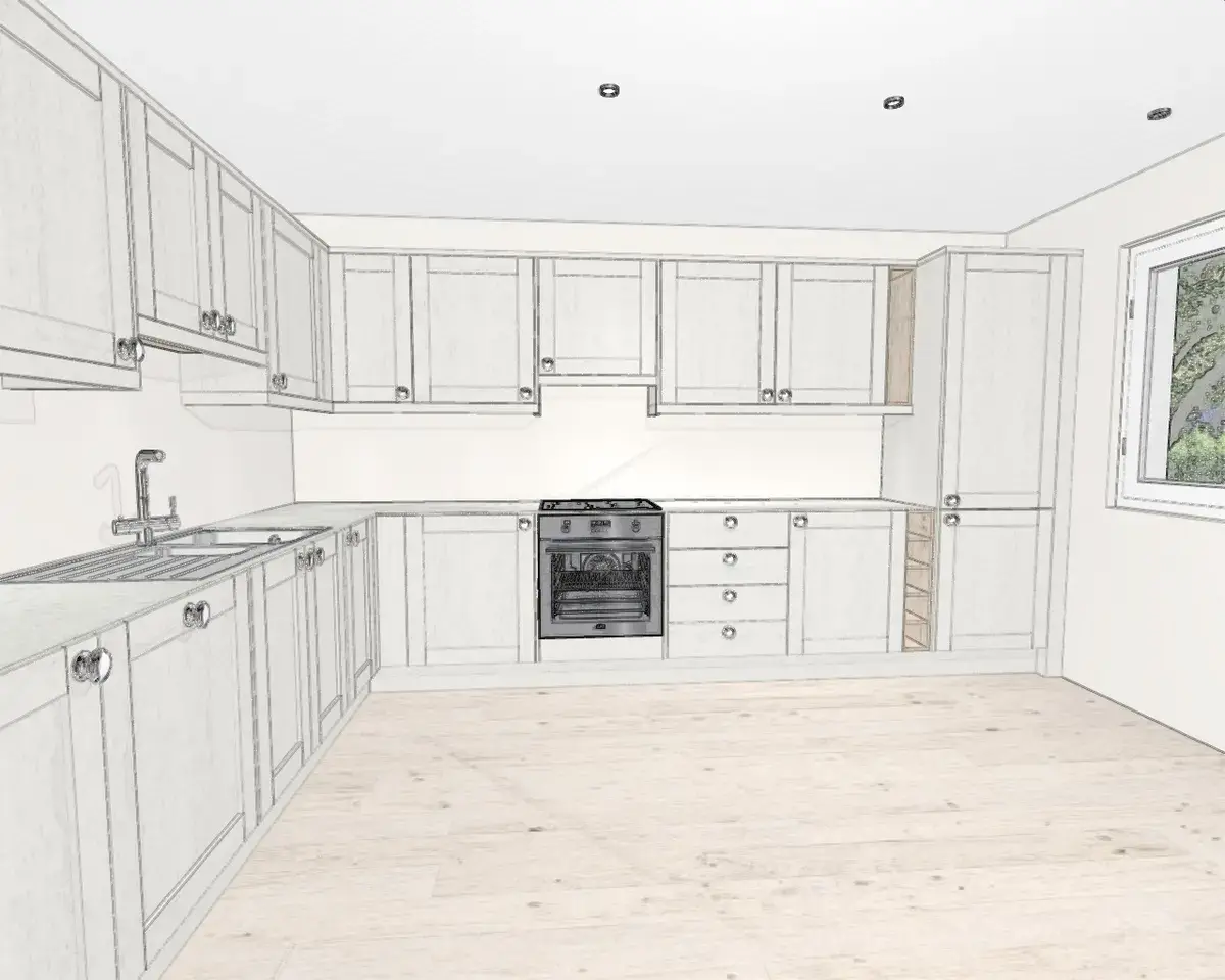 Example of Mid Range Kitchen