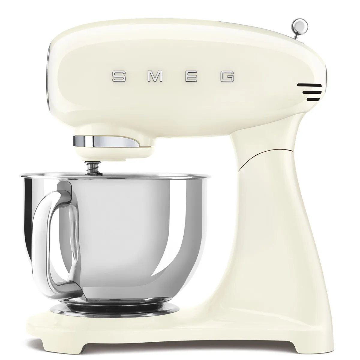 Smeg stand mixer in cream