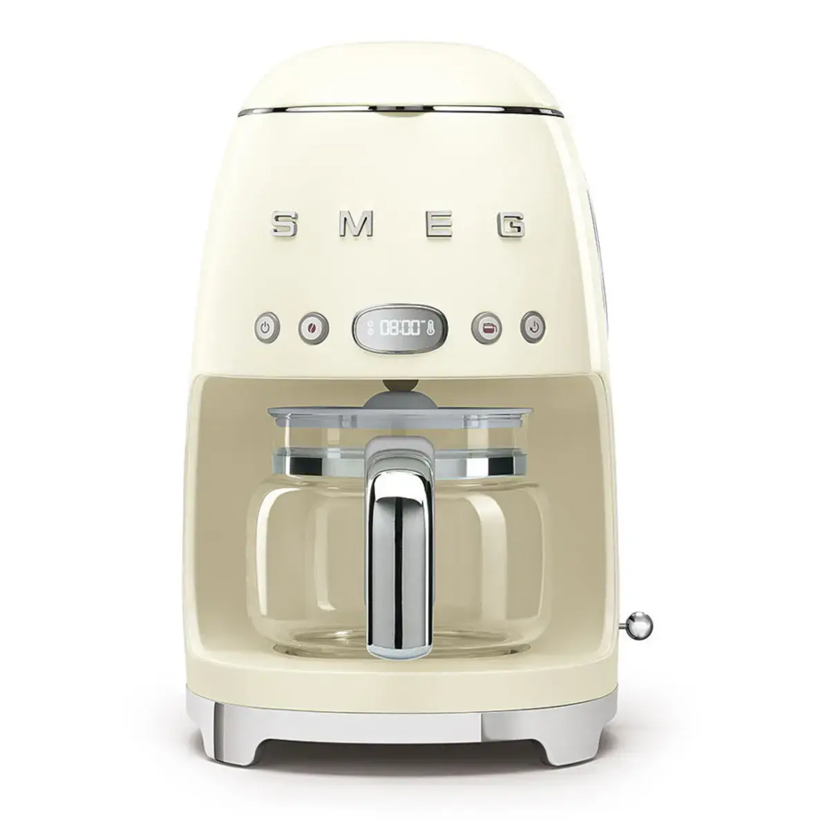 Smeg drip coffee machine in cream finish