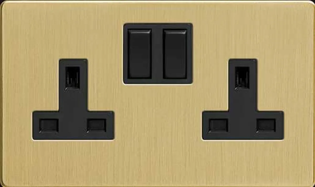 Gold Double Socket