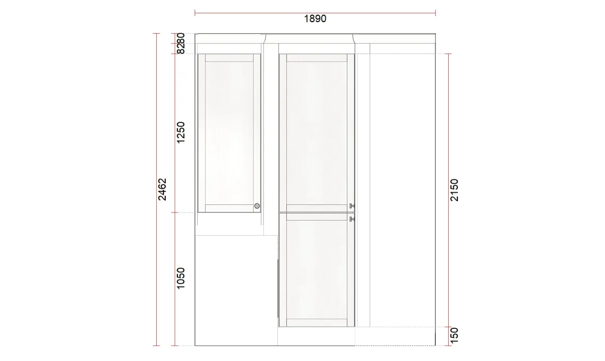 Utility design boiler wall elevation