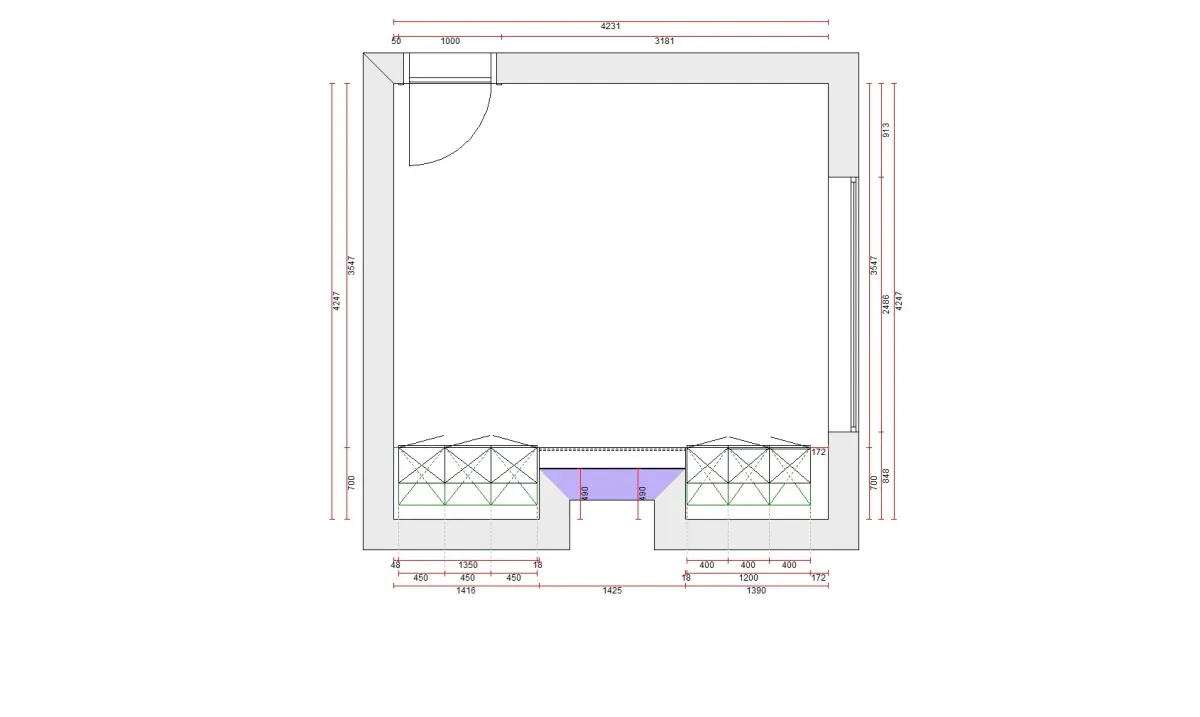 Heswall bedroom 2 layout