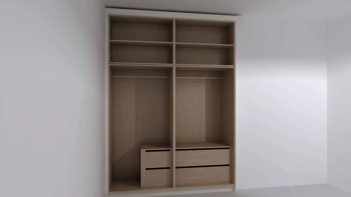 Heswall bedroom 3 internal wardrobe configuration