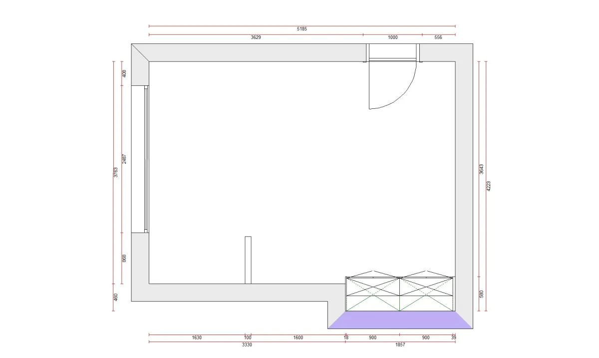 Heswall bedroom 3 layout