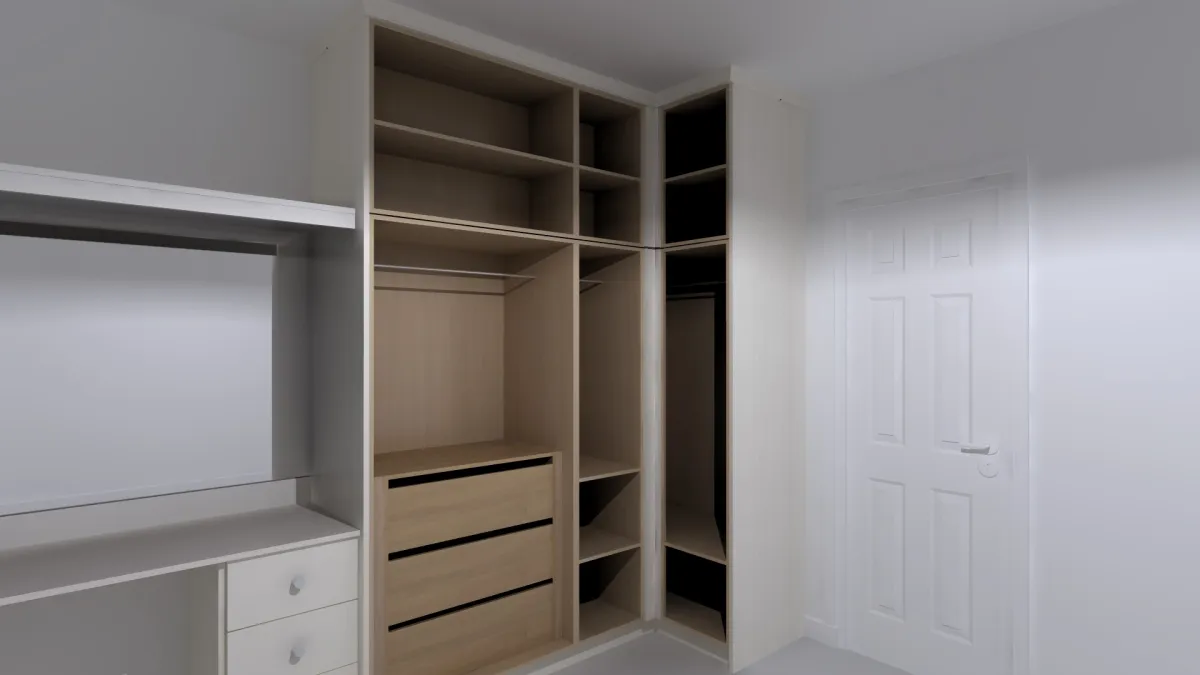 Master bedroom internal wardrobe configuration