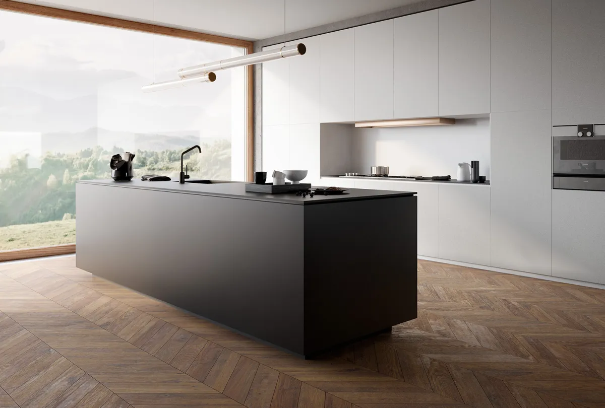 Infinity Absolute Black Porcelain worktop