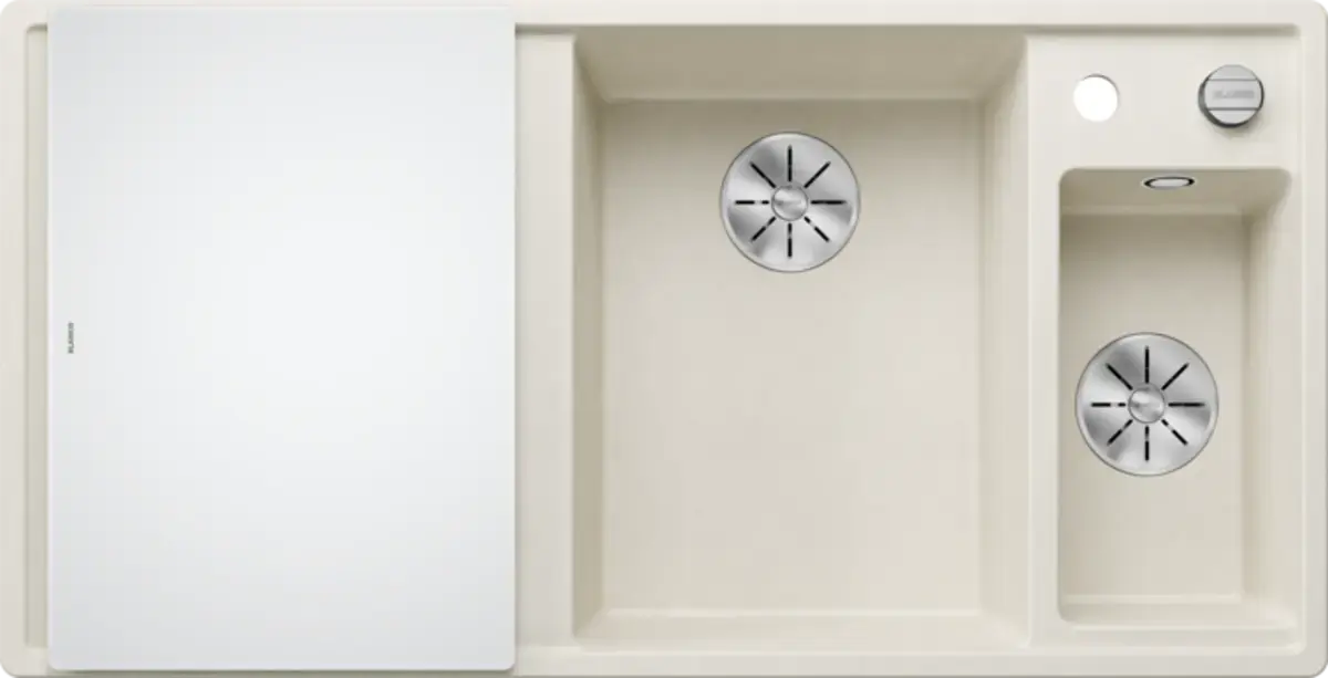 Blanco Axia III 6 S Silgranit RH Bowl - Soft White 527045