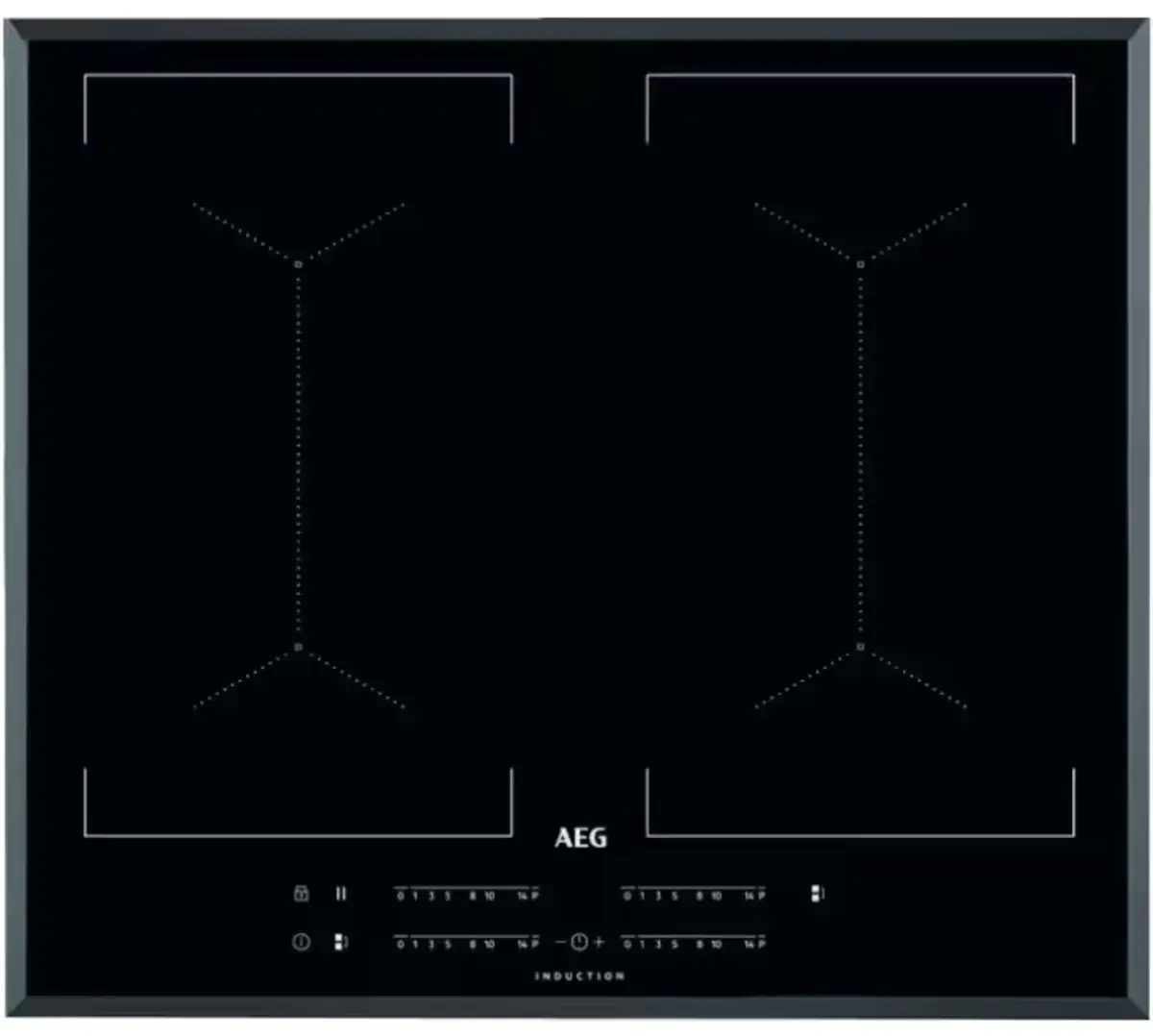 AEG 6000 Multibridge Induction Hob 60cm - Black IKE64450FB 