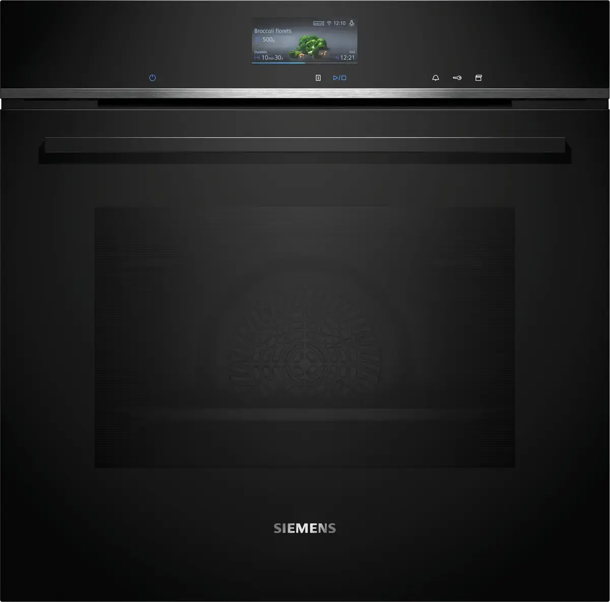 Siemens iQ700 Built-in single oven with steam function Black HS736G1B1B