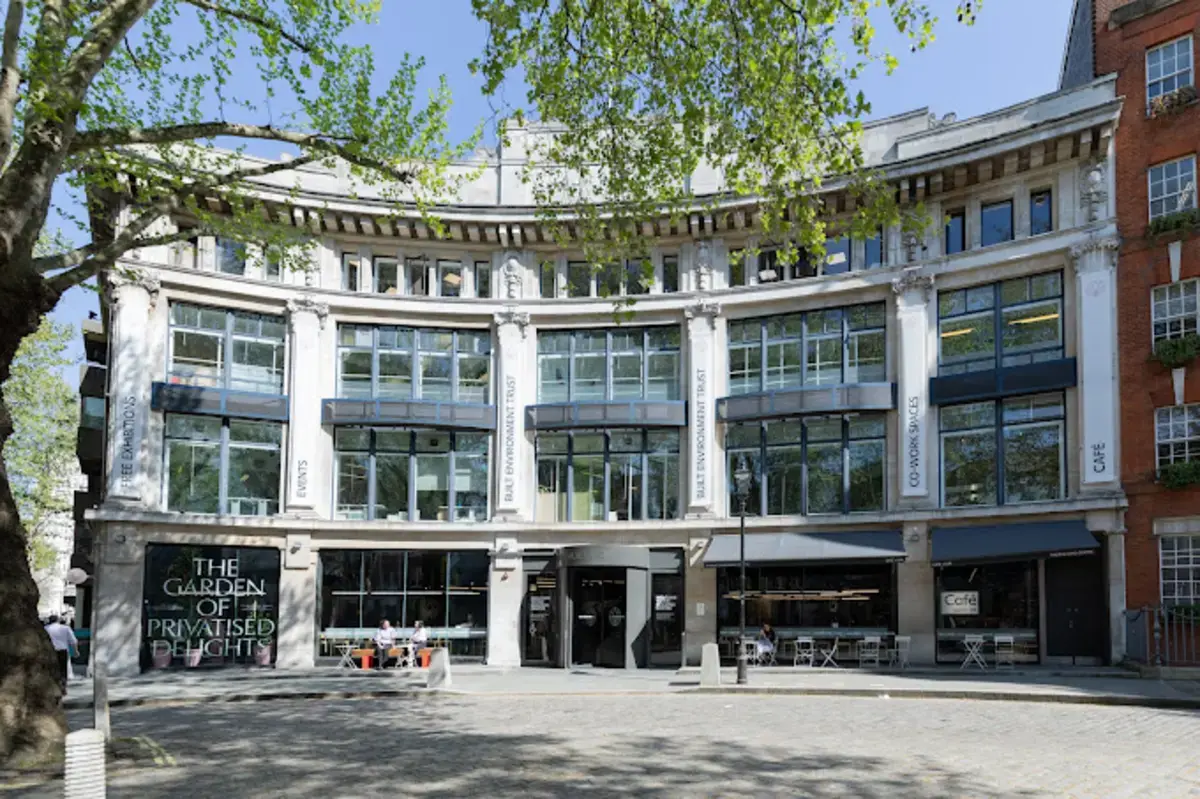 front view of the building centre in london