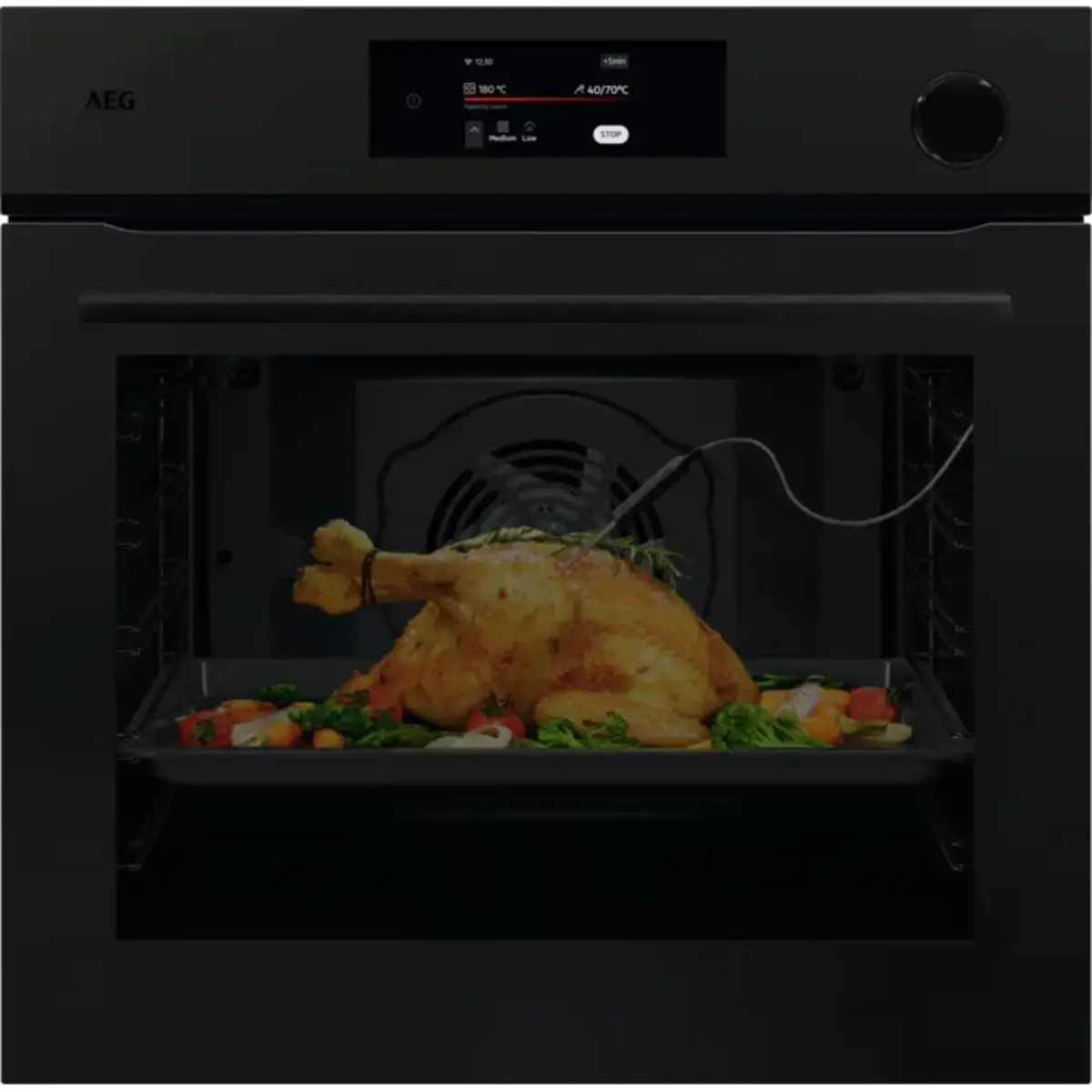 NBR7P731ST AEG 7000 MealAssist with SteamCrisp Pyrolytic Self Clean Built-in Oven