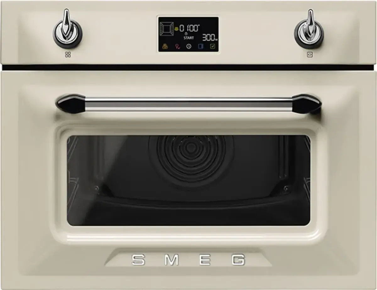 Smeg Victoria 45cm Compact Built-In Oven & Microwave combi SO4902M1P