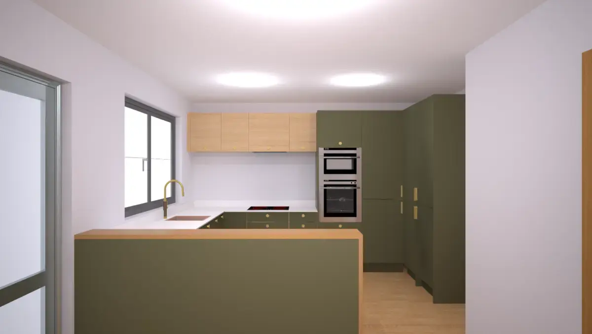 holybourne sustique engineered range kitchen agave green vicenza oak image 4