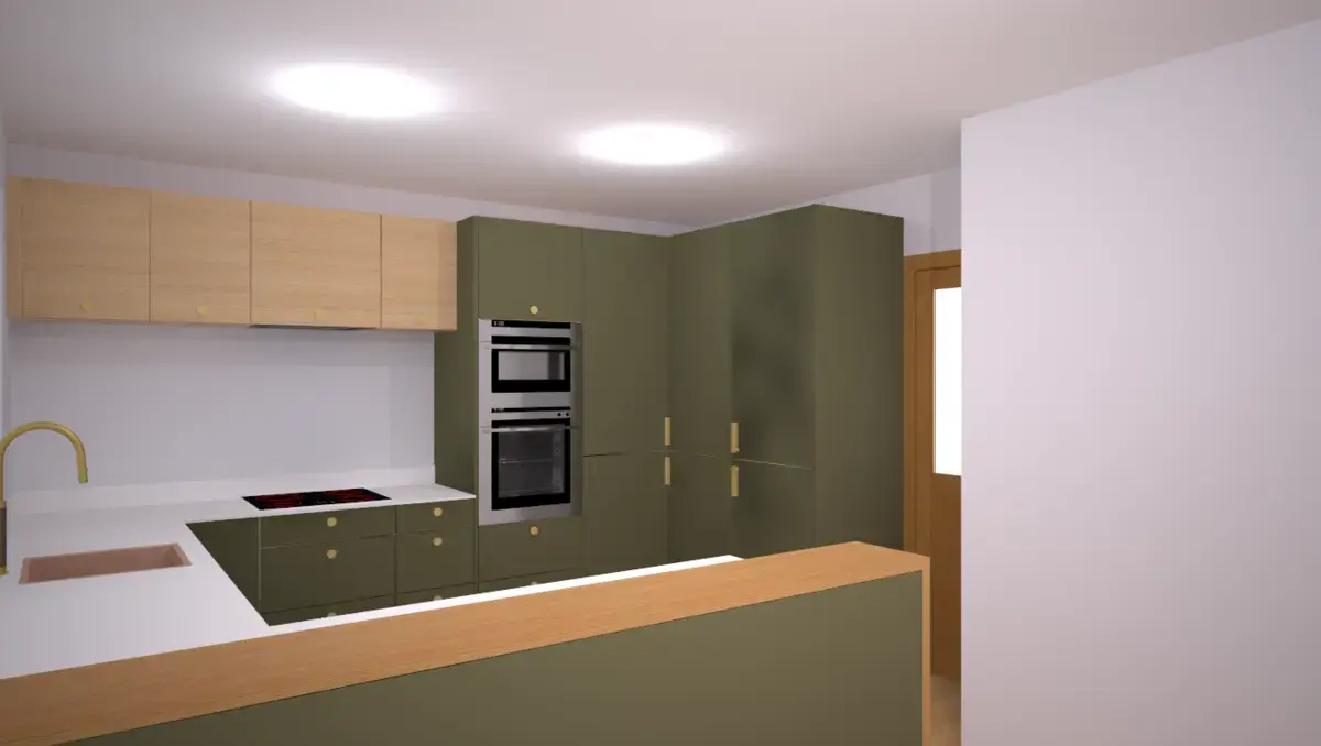 holybourne sustique engineered range kitchen agave green vicenza oak image 5