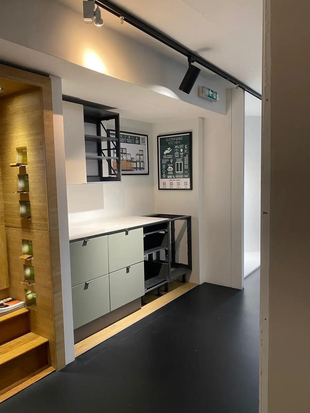 sustique puustelli miinus display at the building centre in central london