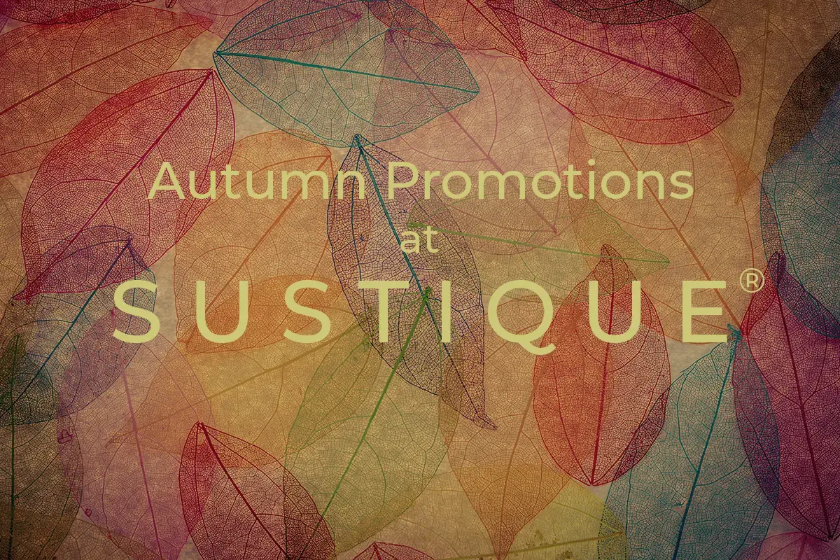 sustique Atumn 2025 pomotions banner