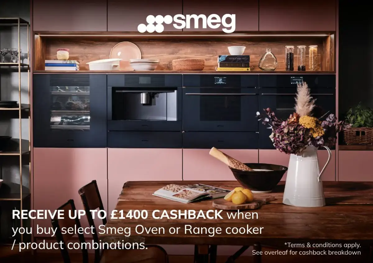 smeg £1400 cashback promotional leaflet 2025/2026