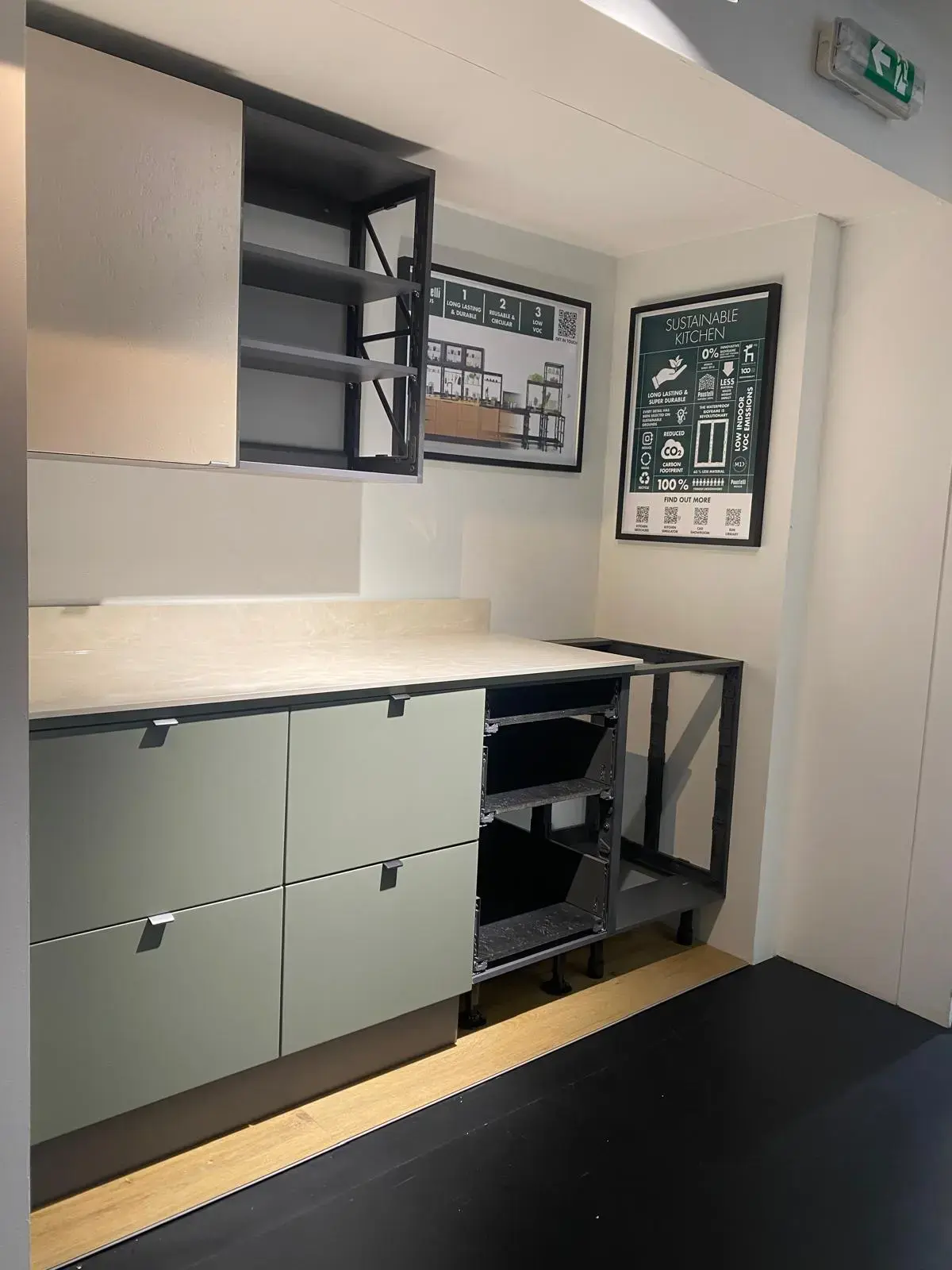 sustique puustelli miinus product display at the building centre in central london