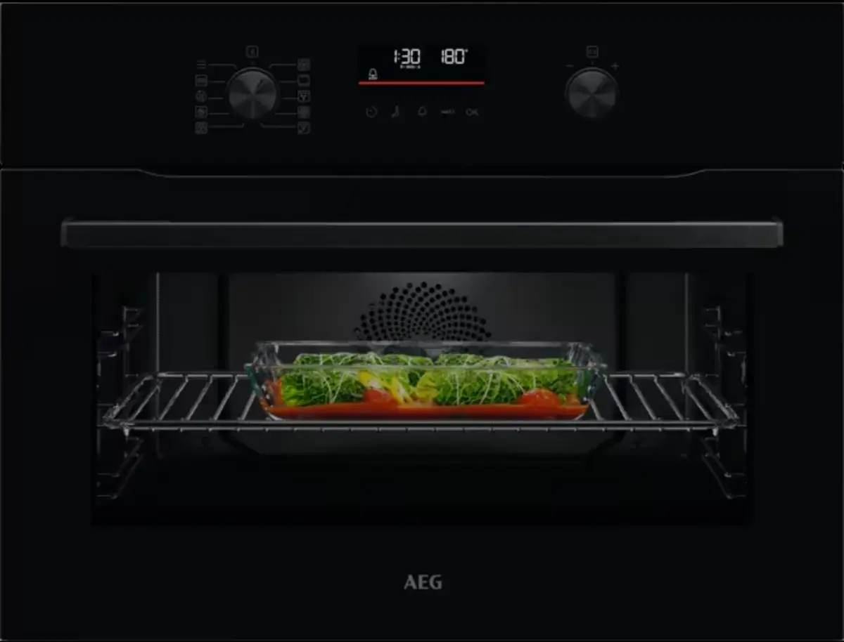 AEG OK6NK40K 6000 CombiQuick Built-in Compact Oven with Microwave
