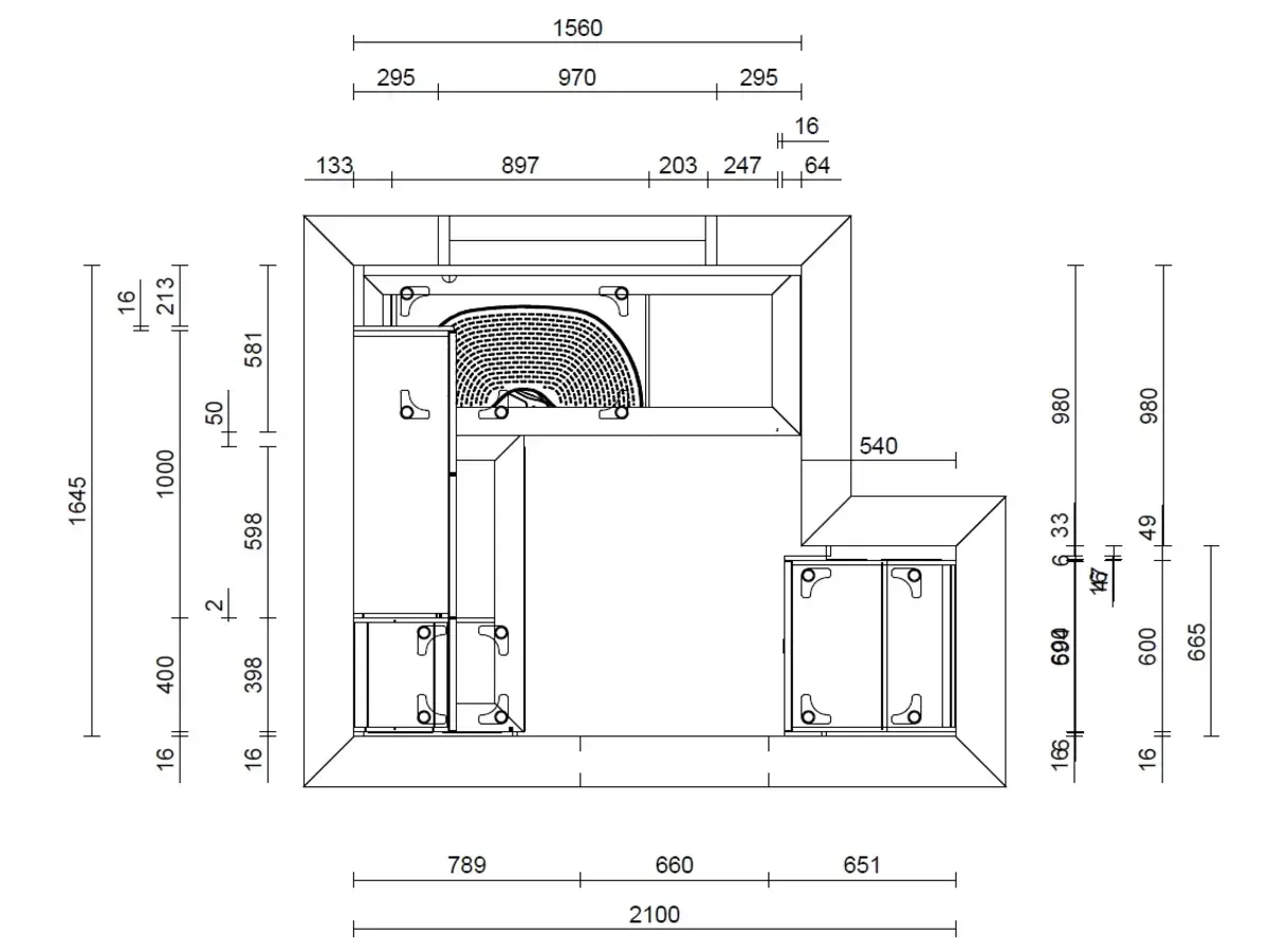 lichfield court studio flat miinus kitchen layout